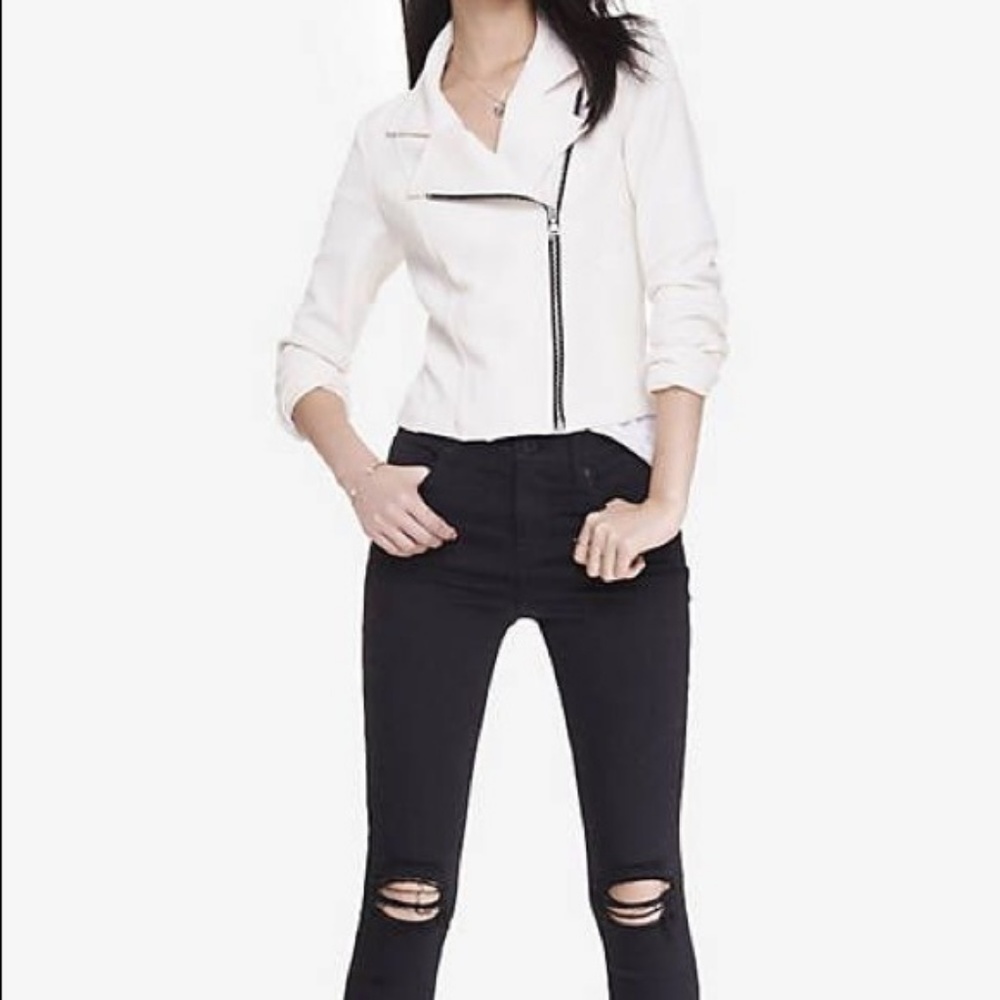 NWOT Express Knit Moto Jacket